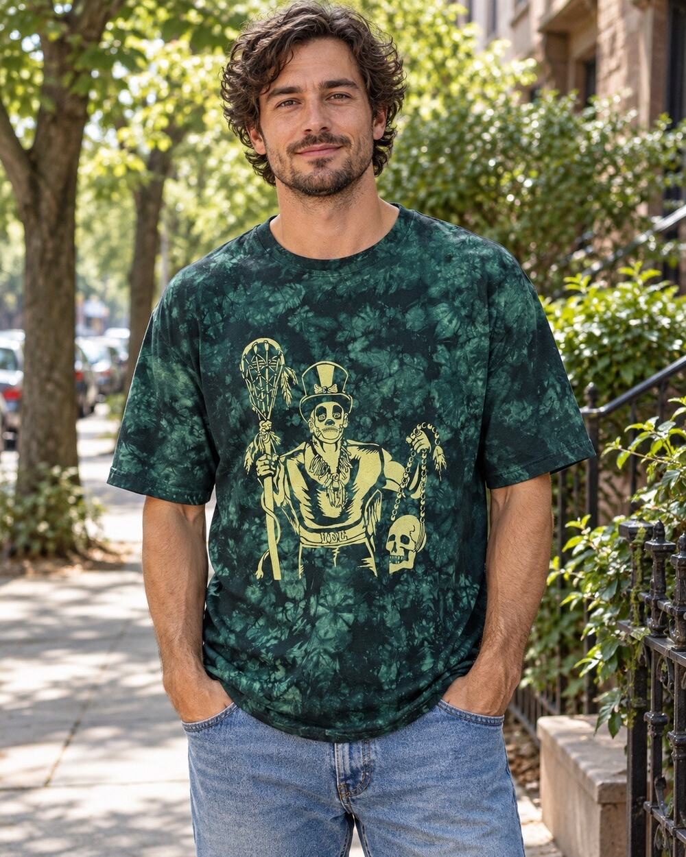 Sundog Hand Dyed Tie Dye T-shirt voo doo check Men’s XL lacrosse shirt